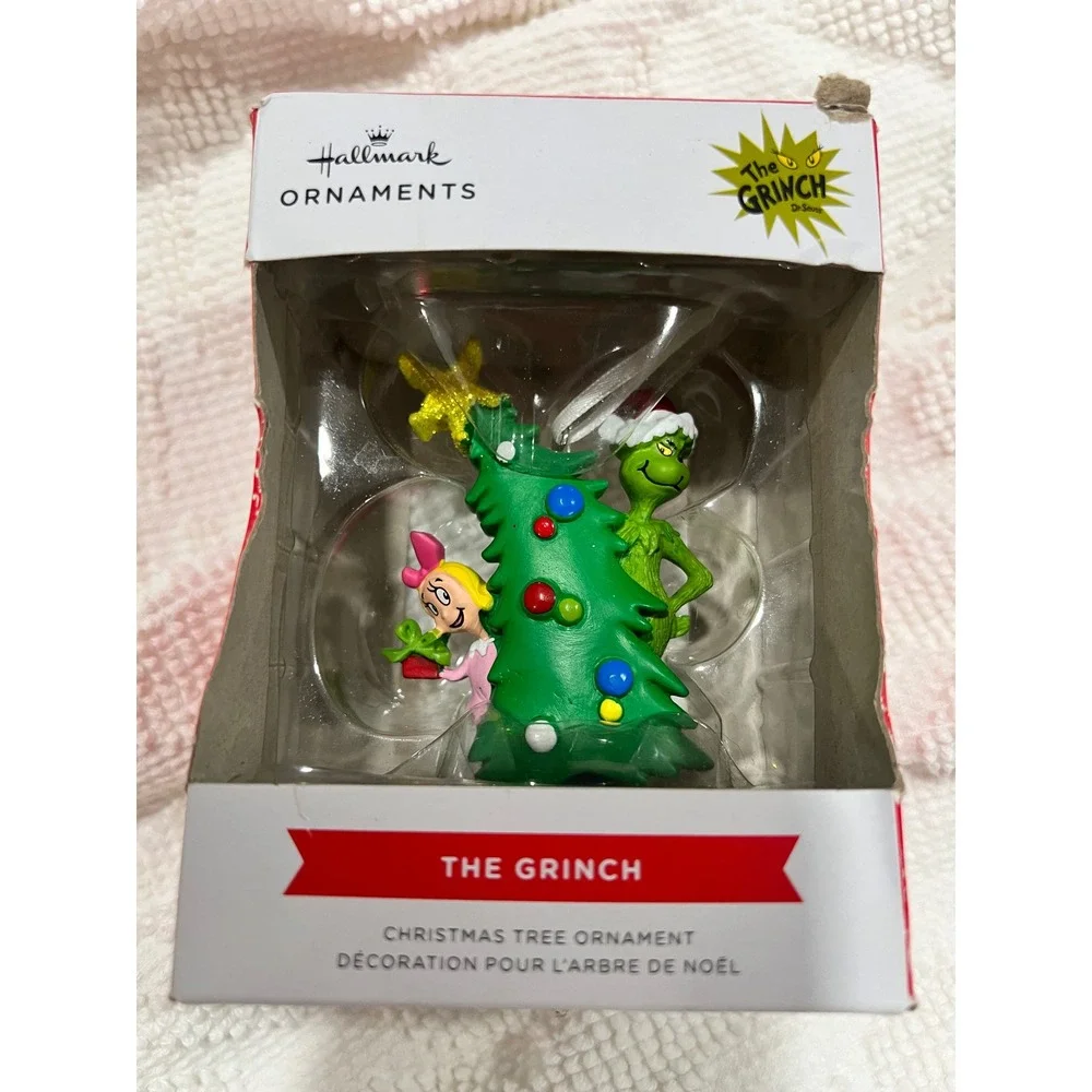 Hallmark The Grinch Cindy Lou Who Christmas Tree Ornament Dr Seuss 2023 New